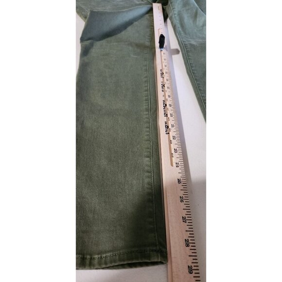 Old Navy Jeans Size 14 Womens Rockstar Mid-Rise Olive Green Skinny - Picture 4 of 8